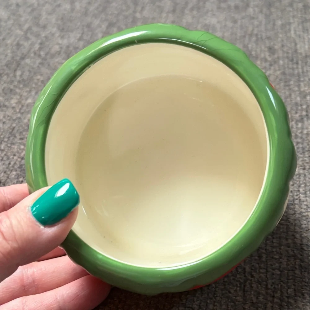 Pier 1 Glossy Ceramic Burger Condiment Holder